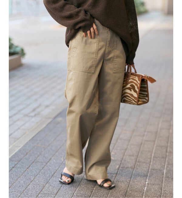 Spick and Span「《追加2》ルーズベイカーパンツ」|カーゴ|