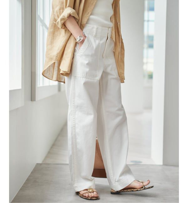 Spick and Span「《追加2》ルーズベイカーパンツ」|カーゴ|