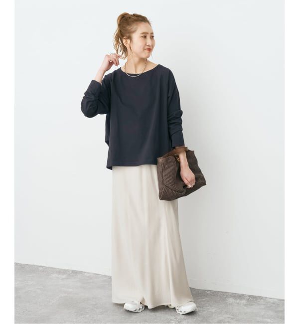 Spick and Span「《WEB限定 / 追加予約》ボートネックバックタックプルオーバー」|Tシャツ・カットソー|