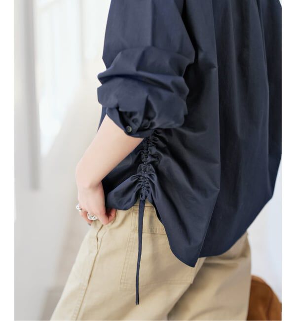 Spick and Span「サイドドロストスタンドカラーブラウス」|シャツ・ブラウス|