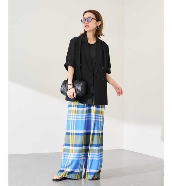 FRAMeWORK「ウォッシャブルハーフスリーブジャケット」|テーラードジャケット|