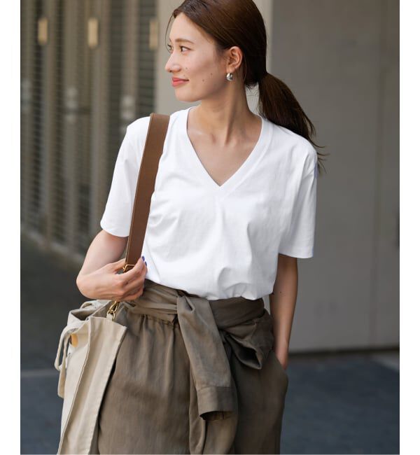 FRAMeWORK「≪追加予約≫LOEFF/ロエフ 別注 Vネック TEE」|Tシャツ・カットソー|