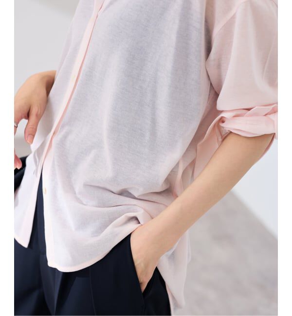 FRAMeWORK「≪予約≫コットンナイロンシアーテンジクシャツ」|シャツ・ブラウス|