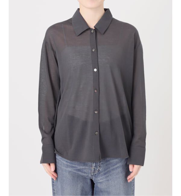 FRAMeWORK「≪予約≫コットンナイロンシアーテンジクシャツ」|シャツ・ブラウス|
