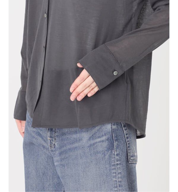 FRAMeWORK「≪予約≫コットンナイロンシアーテンジクシャツ」|シャツ・ブラウス|