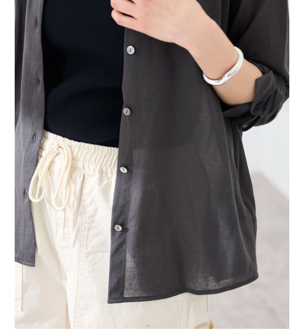 FRAMeWORK「≪予約≫コットンナイロンシアーテンジクシャツ」|シャツ・ブラウス|