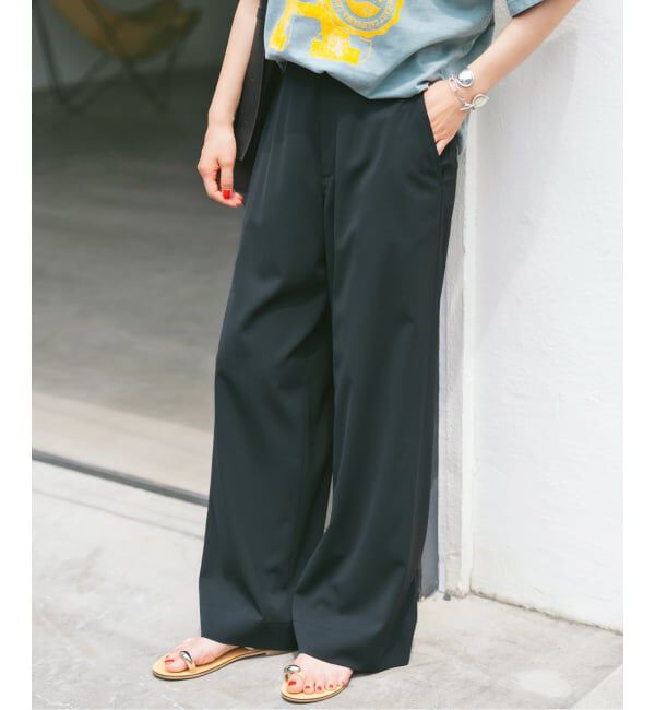 Spick and Span「《新色有り / 追加予約》ドライストレッチイージーパンツ」|スラックス|