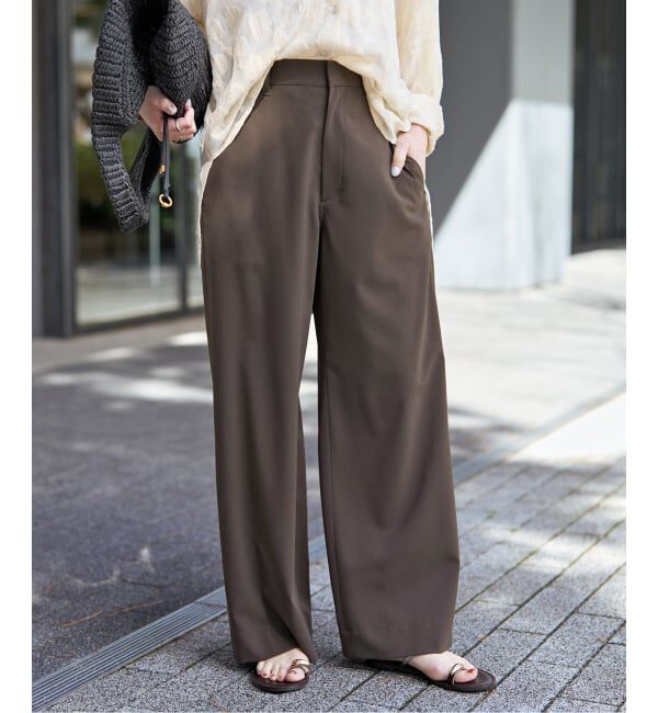 Spick and Span「《新色有り / 追加予約》ドライストレッチイージーパンツ」|スラックス|