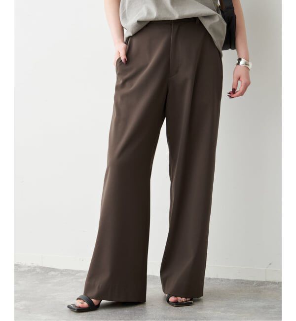 Spick and Span「《新色有り / 追加予約》ドライストレッチイージーパンツ」|スラックス|