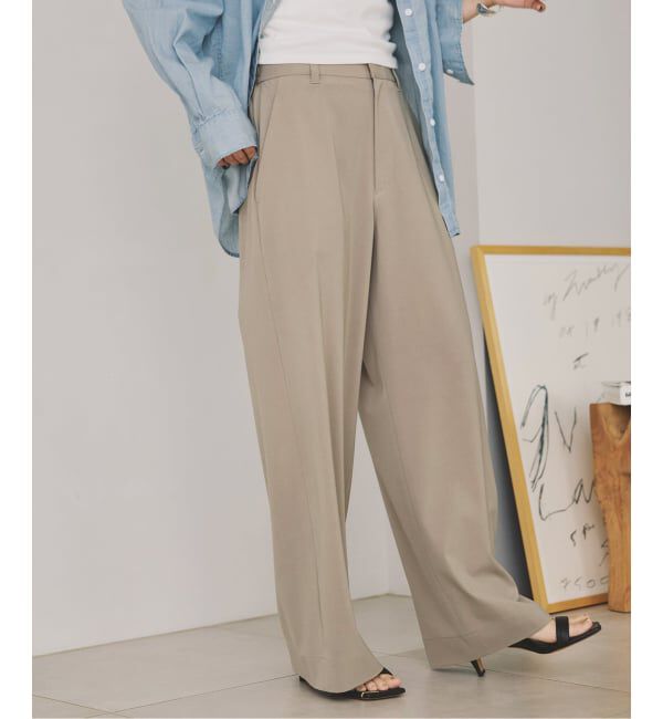 Spick and Span「《新色有り / 追加予約》ドライストレッチイージーパンツ」|スラックス|