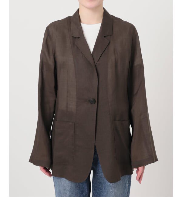 Spick and Span「《手洗い可 / 追加予約》ラミーミックスシアージャケット」|テーラードジャケット|