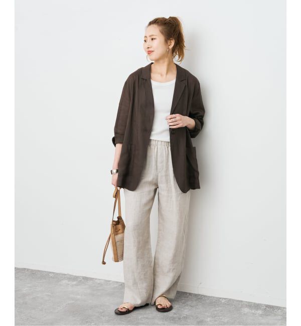 Spick and Span「《手洗い可 / 追加予約》ラミーミックスシアージャケット」|テーラードジャケット|