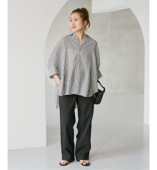 Spick and Span「《予約》リップルーズベイカーパンツ」|カーゴ|