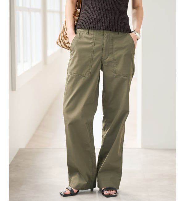 Spick and Span「《予約》リップルーズベイカーパンツ」|カーゴ|