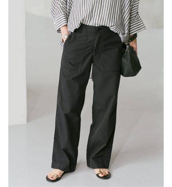 Spick and Span「《予約》リップルーズベイカーパンツ」|カーゴ|