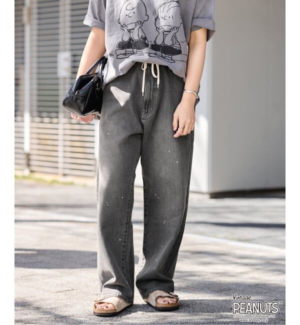 FRAMeWORK「≪予約≫JOHNBULL/ジョンブル デニムワイドイージーパンツ」|デニム|