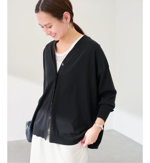FRAMeWORK「≪一部カラーWEB限定 / 追加予約≫CO/AceワイドVネックカーディガン」|カーディガン|