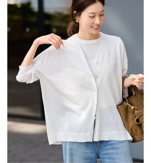 FRAMeWORK「≪一部カラーWEB限定 / 追加予約≫CO/AceワイドVネックカーディガン」|カーディガン|