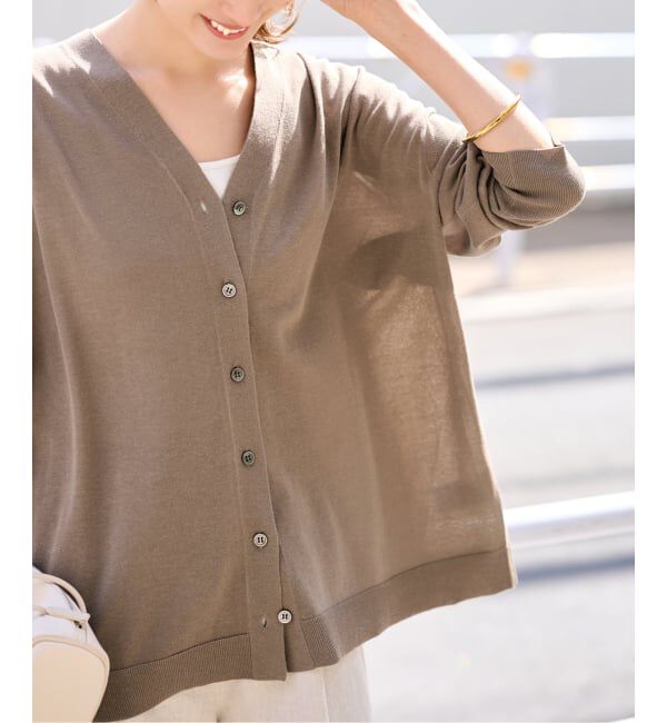 FRAMeWORK「≪一部カラーWEB限定 / 追加予約≫CO/AceワイドVネックカーディガン」|カーディガン|