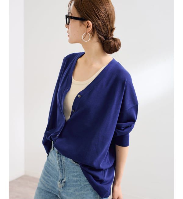 FRAMeWORK「≪一部カラーWEB限定 / 追加予約≫CO/AceワイドVネックカーディガン」|カーディガン|