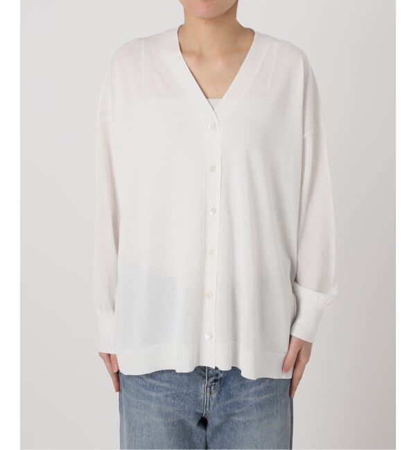 FRAMeWORK「≪一部カラーWEB限定 / 追加予約≫CO/AceワイドVネックカーディガン」|カーディガン|