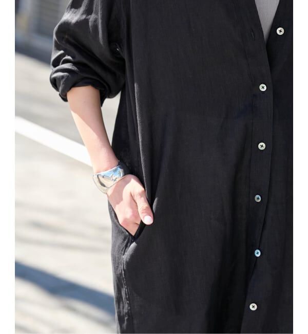 FRAMeWORK「≪一部カラーWEB限定 / 追加予約≫フレンチリネンシャツワンピース」|ワンピース|