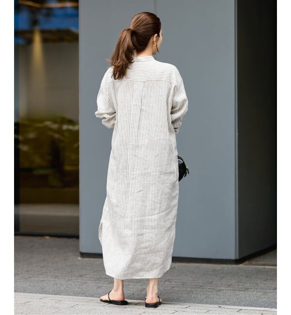 FRAMeWORK「≪一部カラーWEB限定 / 追加予約≫フレンチリネンシャツワンピース」|ワンピース|