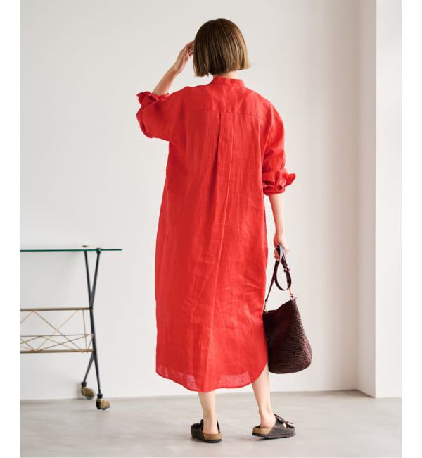 FRAMeWORK「≪一部カラーWEB限定 / 追加予約≫フレンチリネンシャツワンピース」|ワンピース|