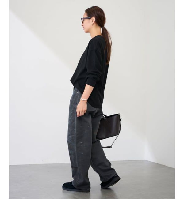 FRAMeWORK「《追加》ラフィー天竺Vネックプルオーバー」|Tシャツ・カットソー|