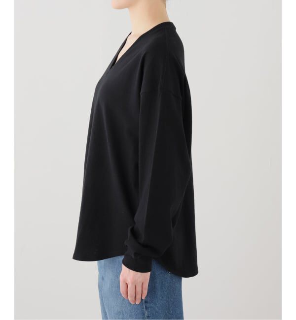FRAMeWORK「《追加》ラフィー天竺Vネックプルオーバー」|Tシャツ・カットソー|