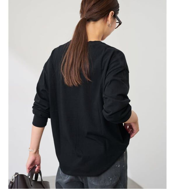 FRAMeWORK「《追加》ラフィー天竺Vネックプルオーバー」|Tシャツ・カットソー|