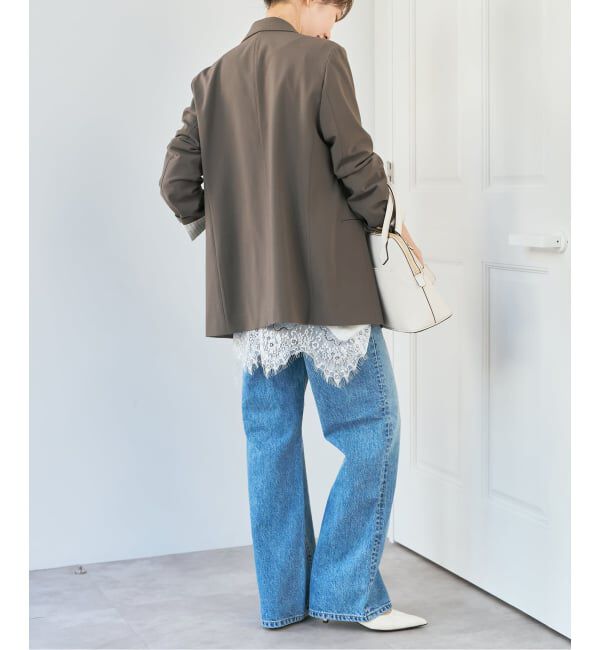 Spick and Span「《追加》プレーンウィーブダブルブレストジャケット」|テーラードジャケット|