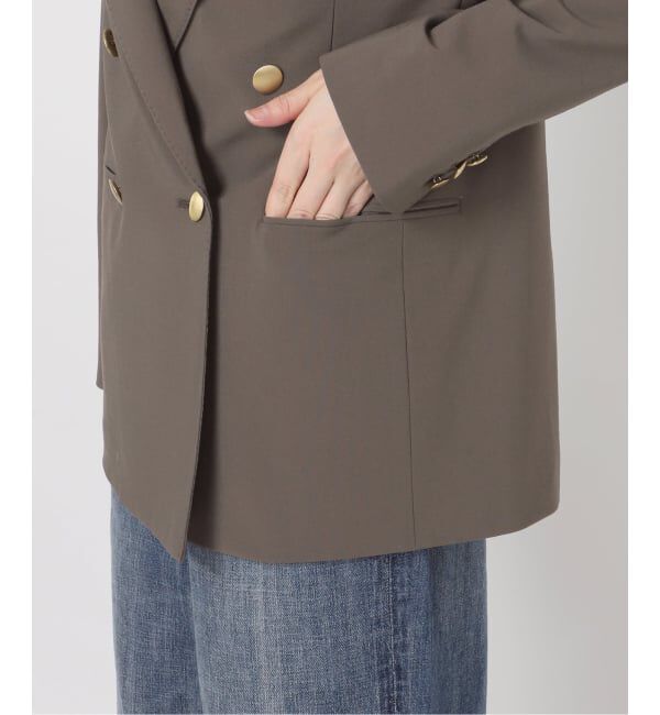 Spick and Span「《追加》プレーンウィーブダブルブレストジャケット」|テーラードジャケット|