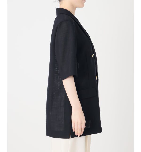 NOBLE「《予約・セットアップ対応》ドンゴロスハーフスリーブジャケット」|テーラードジャケット|