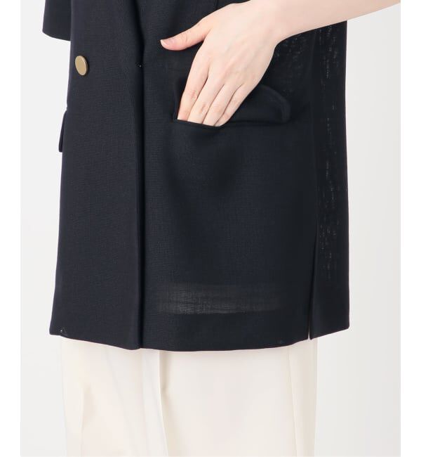 NOBLE「《予約・セットアップ対応》ドンゴロスハーフスリーブジャケット」|テーラードジャケット|