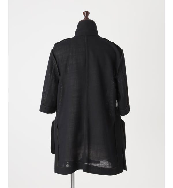 NOBLE「《予約・セットアップ対応》ドンゴロスハーフスリーブジャケット」|テーラードジャケット|