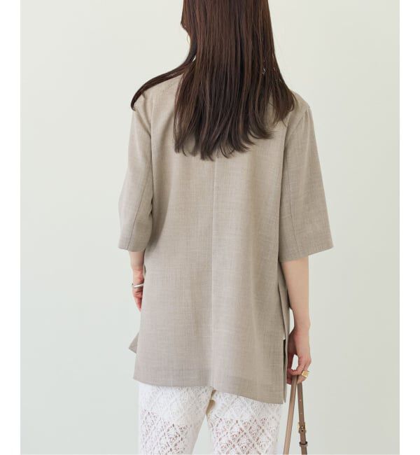 NOBLE「《予約・セットアップ対応》ドンゴロスハーフスリーブジャケット」|テーラードジャケット|