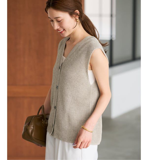 FRAMeWORK「≪WEB限定 / 追加予約≫ウォッシャブルPLリネン混2WAYニット 2」|ニット・セーター|