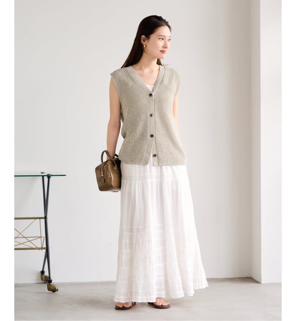 FRAMeWORK「≪WEB限定 / 追加予約≫ウォッシャブルPLリネン混2WAYニット 2」|ニット・セーター|