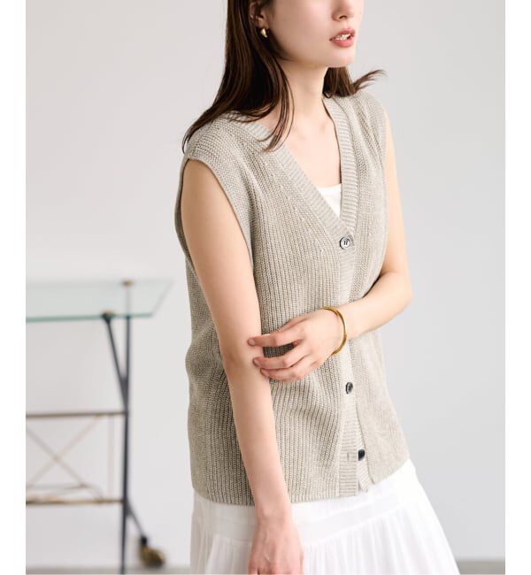 FRAMeWORK「≪WEB限定 / 追加予約≫ウォッシャブルPLリネン混2WAYニット 2」|ニット・セーター|