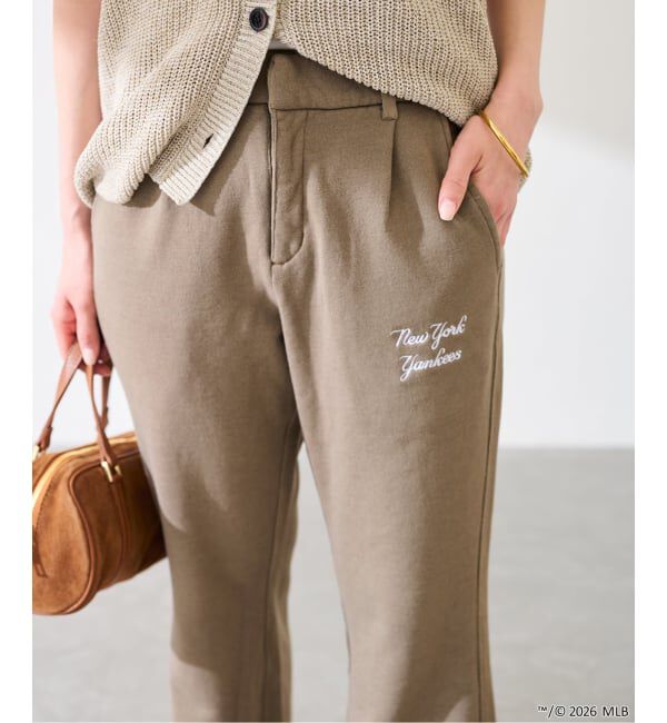 FRAMeWORK「≪予約≫MEAN MACHINE AGE MLB 別注SLACKS SWEATパンツ」|その他|ブラウン