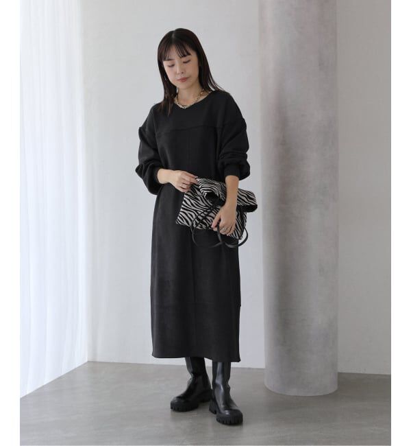  「【洗える】2WAYスエードワンピース」|ワンピース|