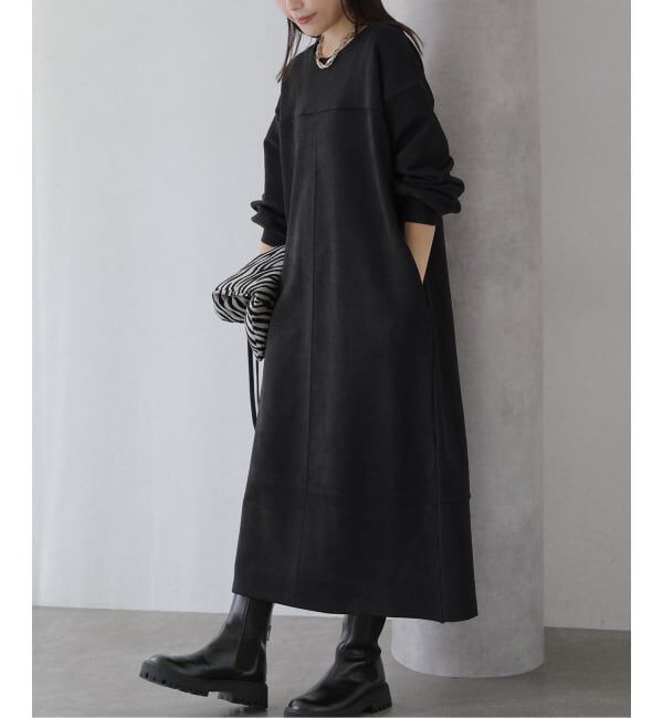  「【洗える】2WAYスエードワンピース」|ワンピース|