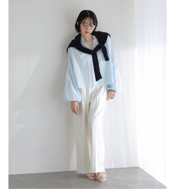  「【洗える】袖バルーンブラウス」|シャツ・ブラウス|