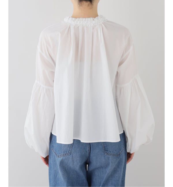  「【洗える】袖バルーンブラウス」|シャツ・ブラウス|