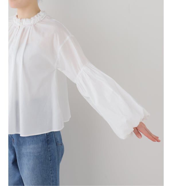  「【洗える】袖バルーンブラウス」|シャツ・ブラウス|
