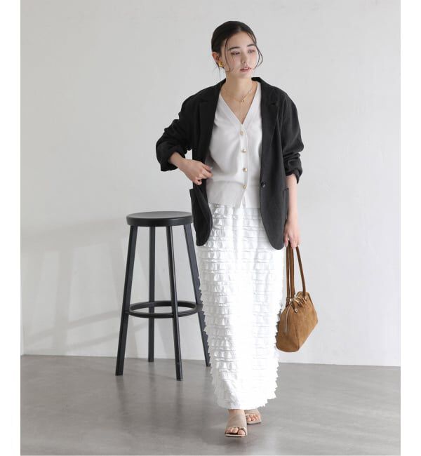  「【洗える】接結シアーVカーディガン」|カーディガン|