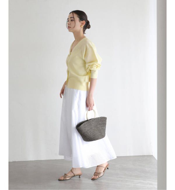  「【洗える】接結シアーVカーディガン」|カーディガン|