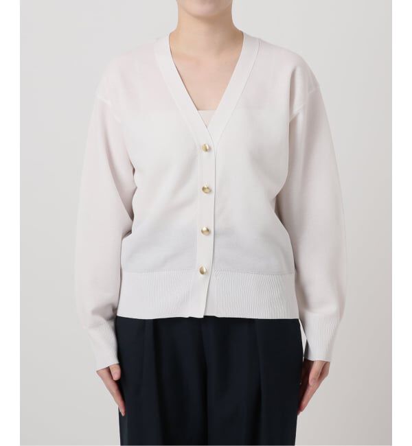  「【洗える】接結シアーVカーディガン」|カーディガン|