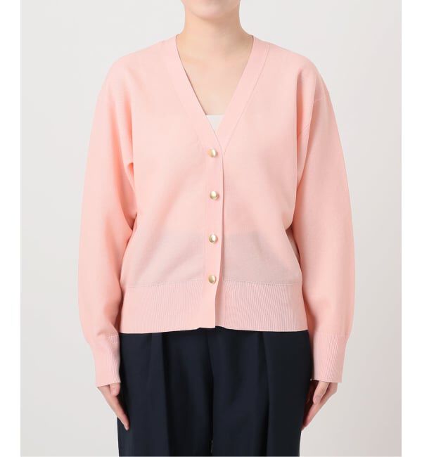  「【洗える】接結シアーVカーディガン」|カーディガン|